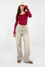 Bluzka Model RV-BZ-A1193.26 Bordo - Rue Paris -2