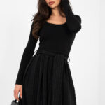 Bluzka Model RV-BZ-A1193.26 Black - Rue Paris -1