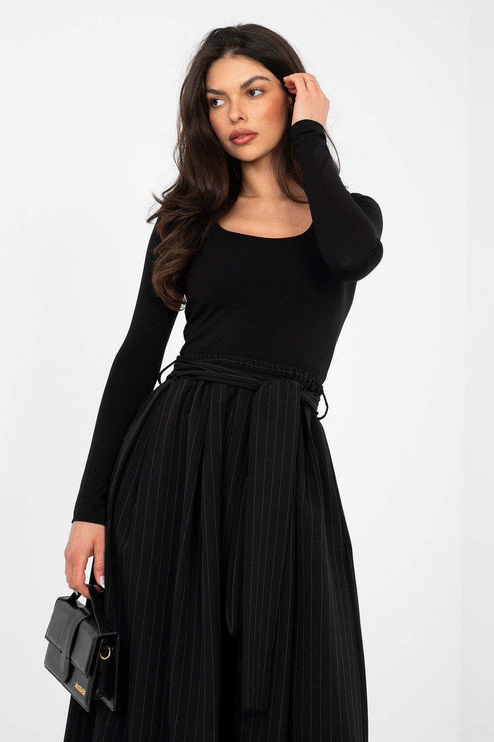 Bluzka Model RV-BZ-A1193.26 Black - Rue Paris -1 Bluzka Model RV-BZ-A1193.26 Black - Rue Paris -1