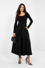 Bluzka Model RV-BZ-A1193.26 Black - Rue Paris -2