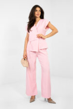 Spodnie Komplet Model IT-KMPL-21029.96 Light Pink - Rue Paris -1