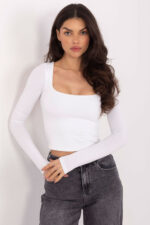 Bluzka Model WT-BZ-A1217.74 Ecru - Factory Price -1